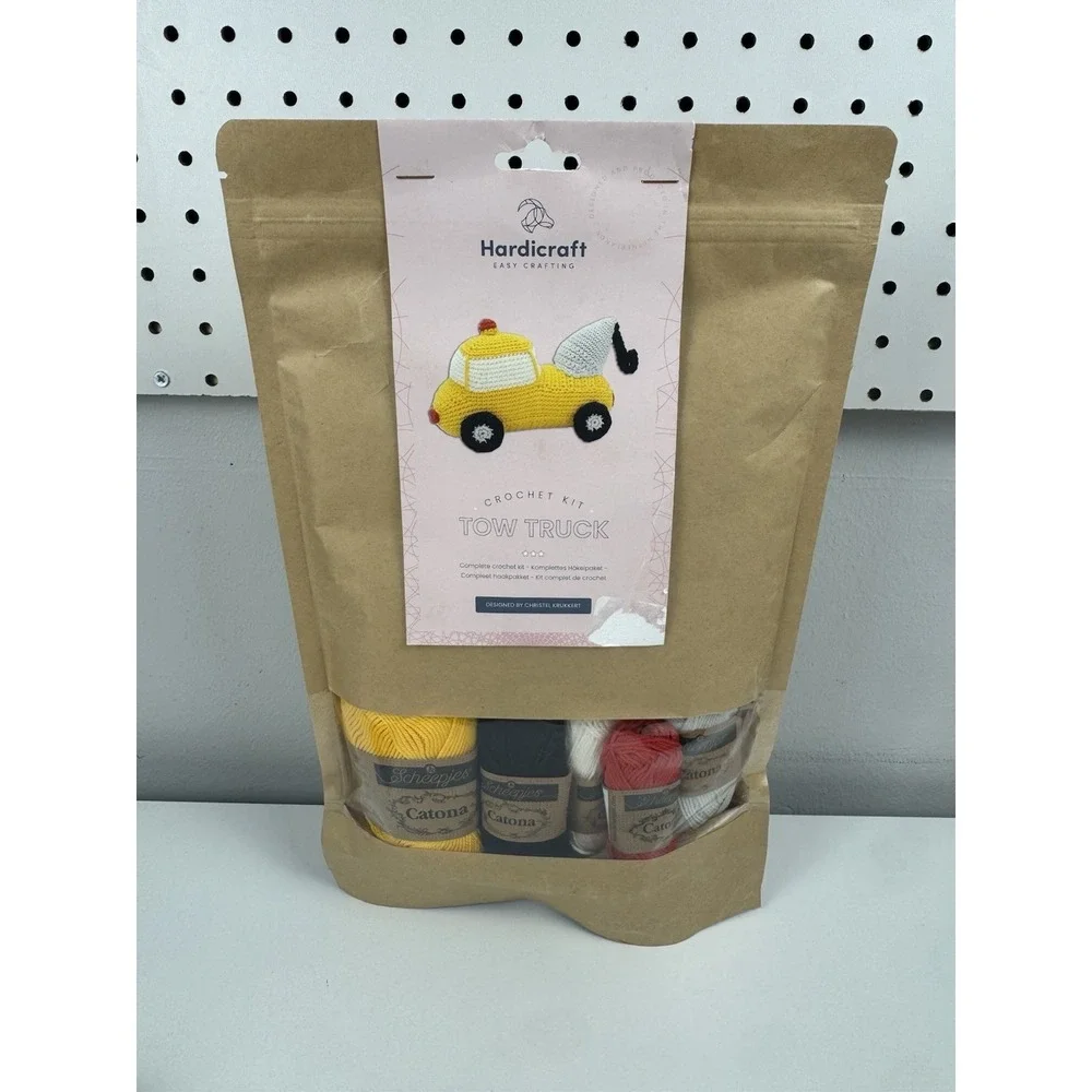 Hardicraft Tow Truck Crochet Kit DIY Amigurumi Scheepjes Catona Yarn‎